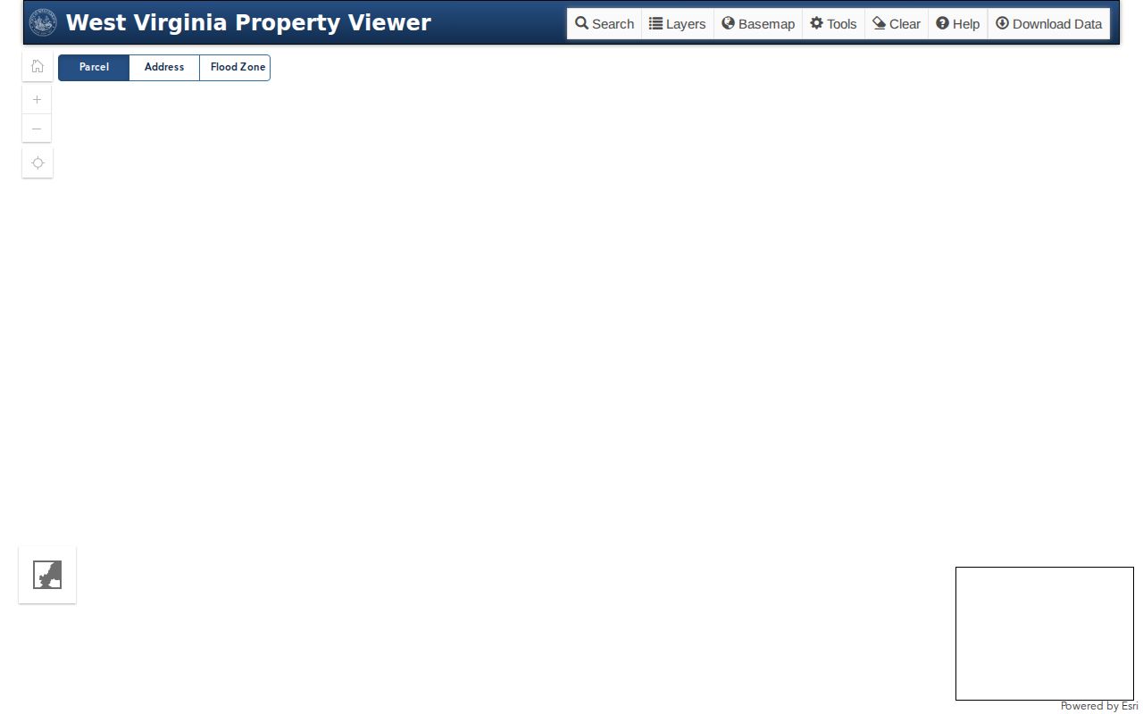 Braxton parcel map in the West Virginia Property Viewer